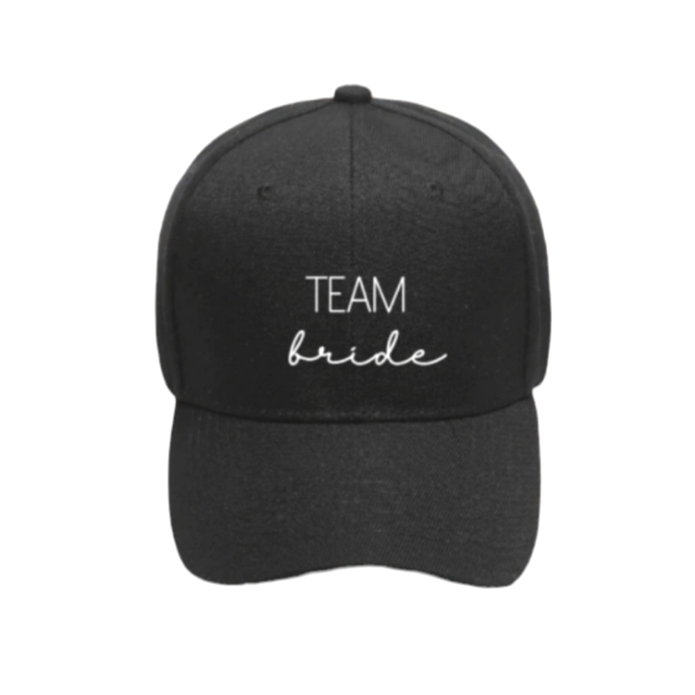 "Team Bride" Embroidery Cotton Bachelorette Party Wedding Adjustable Cap Hat